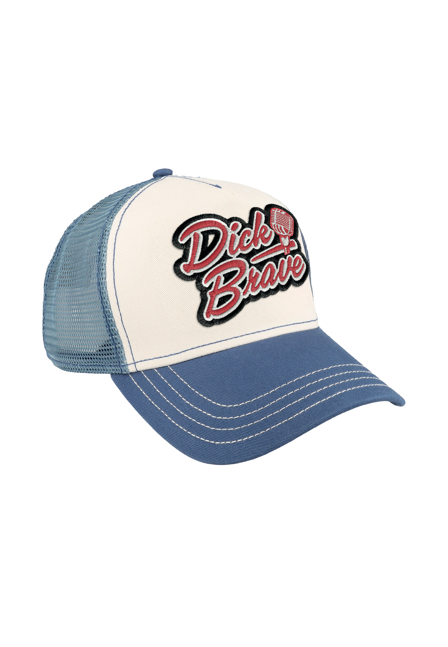 Dick Brave - Mic Logo Blue/White Trucker - Cap | Neutral-Image